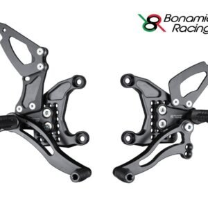 Bonamici Racing reguliuojamas sidabrinis kojelių komplektas – Honda VTR 1000 SP1 / SP2 2000–2006
