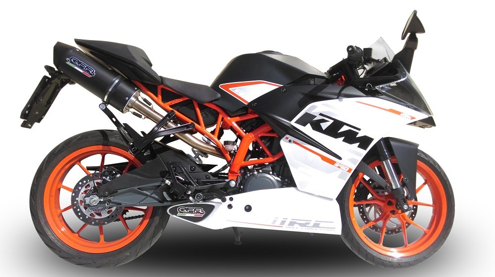 GPR Kat Furore juodas duslintuvas (homologuotas) – KTM RC 390 2015–2016 – nuotrauka 3