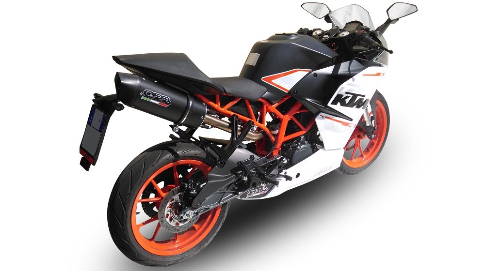GPR Kat Furore juodas duslintuvas (homologuotas) – KTM RC 390 2015–2016 – nuotrauka 4
