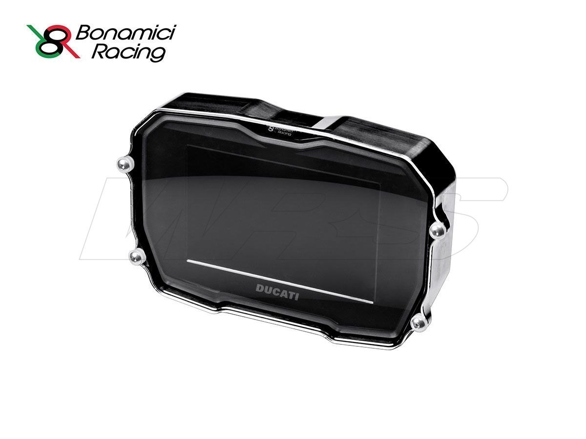 Bonamici Racing atsarginis stiklas prietaisų skydelio apsaugai – Ducati Panigale V4 / S 2018–2023 / Ducati Panigale V4 R 2019–2023