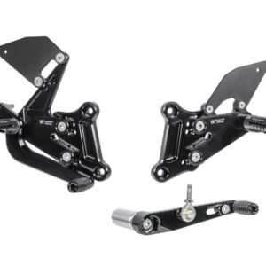 Bonamici Racing reguliuojamas kojelių komplektas – Honda CBR 650 R / CB 650 R 2014–2025 / Honda CBR 650 F / CB 650 F 2014–2025