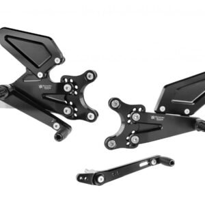 Bonamici Racing reguliuojamas kojelių komplektas – Triumph Street Triple 765 R / RS / Moto2 2023–2024