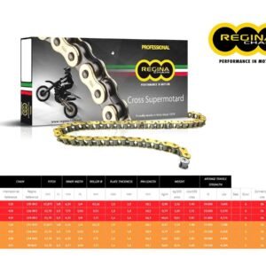 Regina 124RH2 grandinė, 420 žingsnio – Aprilia SX 50 06+ / GasGas MC 65 2006–2007 ir kt.