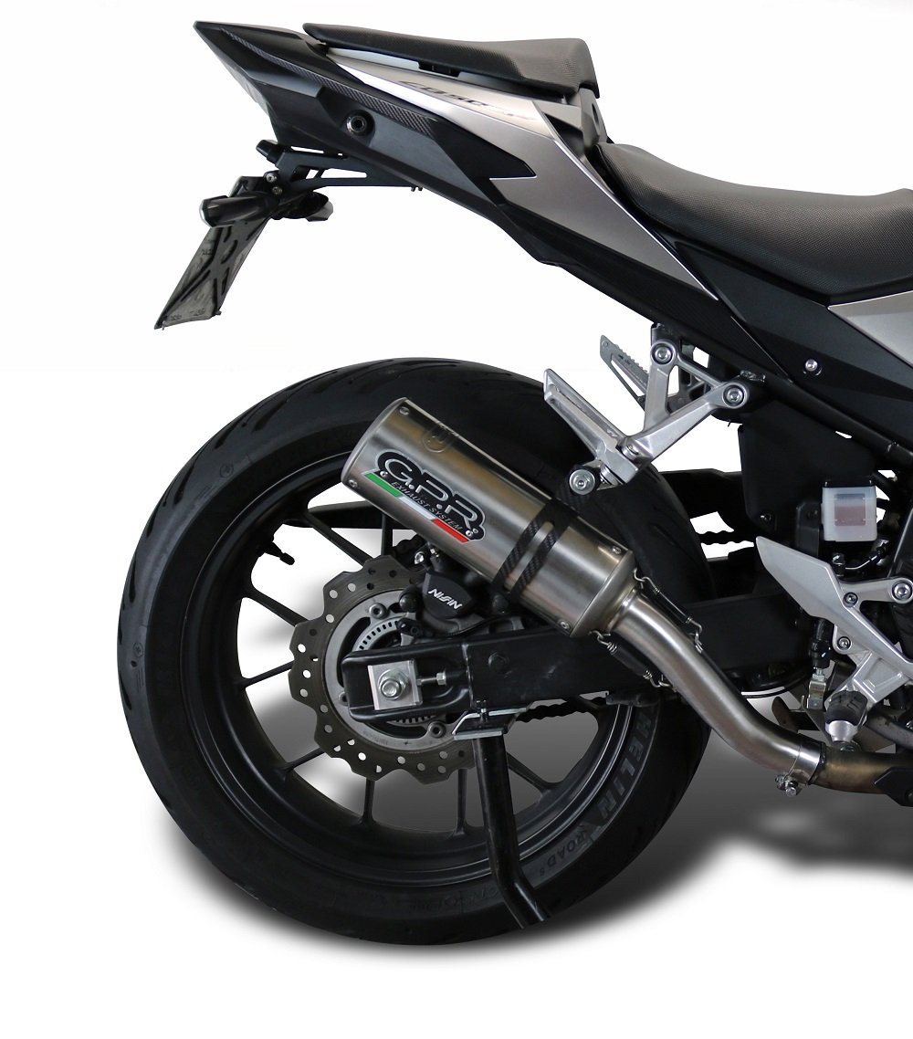 GPR satininis M3 plieno duslintuvas (homologuotas) – Honda CB 500 X 2013–2015 – nuotrauka 2