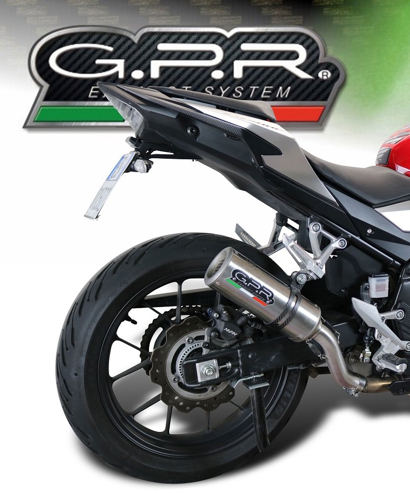 GPR satininis M3 plieno duslintuvas (homologuotas) – Honda CB 500 X 2013–2015 – nuotrauka 3