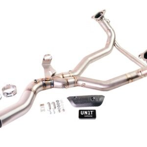 UNIT Garage titaninis išmetimo kolektorius be katalizatoriaus – BMW R 1300 GS / Adv 2023–2025