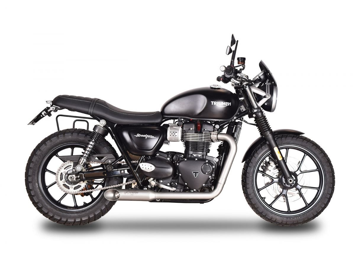 Spark Hot Road nerūdijančio plieno pilna išmetimo sistema – Triumph Street Twin 900 2017–2018 / Triumph Bonneville T120 2016–2018 – nuotrauka 2