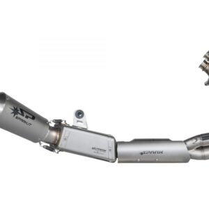Spark MotoGP juoda pilna išmetimo sistema – Triumph Tiger Sport 660 2022–2025 / Triumph Trident 660 2021–2024