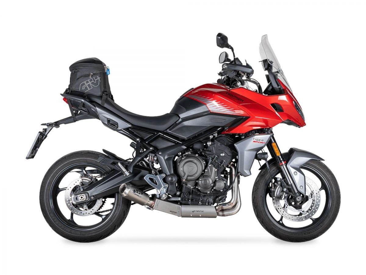Spark MotoGP juoda pilna išmetimo sistema – Triumph Tiger Sport 660 2022–2025 / Triumph Trident 660 2021–2024 – nuotrauka 3