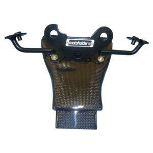 Motoholders lenktyninis aliumininis priekinio aptako laikiklis su karbono oro įsiurbimo kanalu – Kawasaki ZX 6 R 2009+