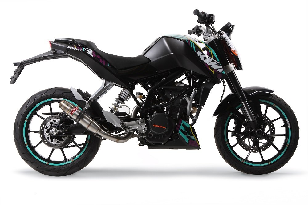 GPR Kat satininis Deeptone plieno duslintuvas (homologuotas) – KTM Duke 200 2012–2016 – nuotrauka 3