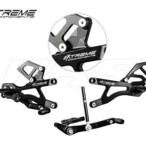 Extreme Components aliuminis GP Evo kojelių komplektas – Yamaha R6 2006–2025