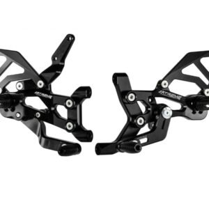 Extreme Components juodas aliuminis GP Evo kojelių komplektas – Ducati 899 / 959 / 1199 / 1299 / Ducati Panigale V2 2013–2024