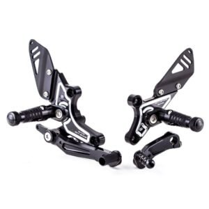Gilles Tooling juodos aliumininės kojelės – BMW R nine T / Pure / Urban 2017–2021