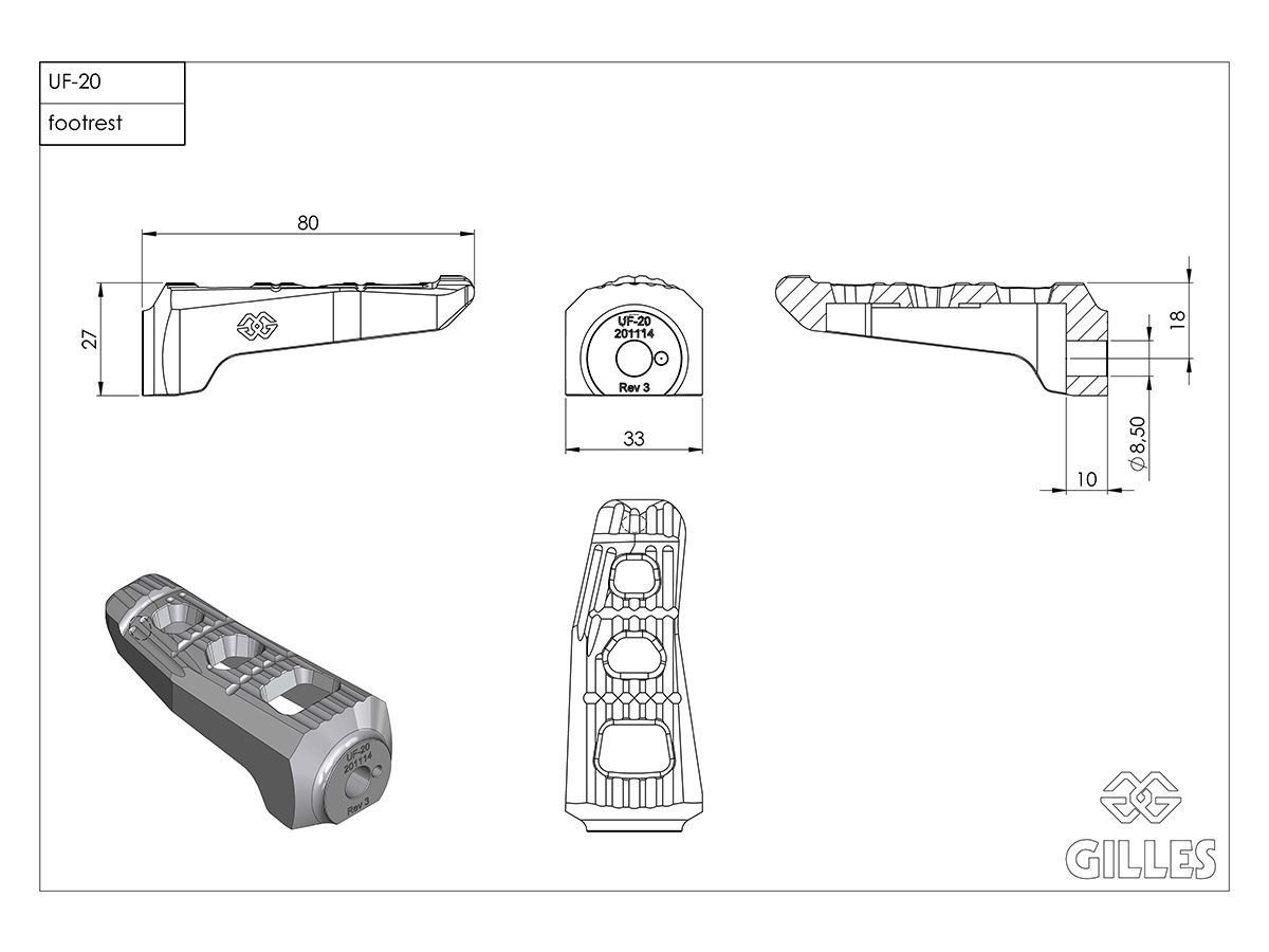 Gilles Tooling universalios kojelių atsarginės dalys – nuotrauka 3