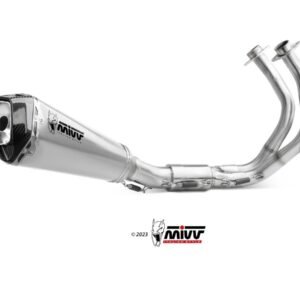 Mivv Delta Race nerūdijančio plieno pilna išmetimo sistema – Kawasaki Ninja 650 2024–2026 / Kawasaki Z650 2024–2026