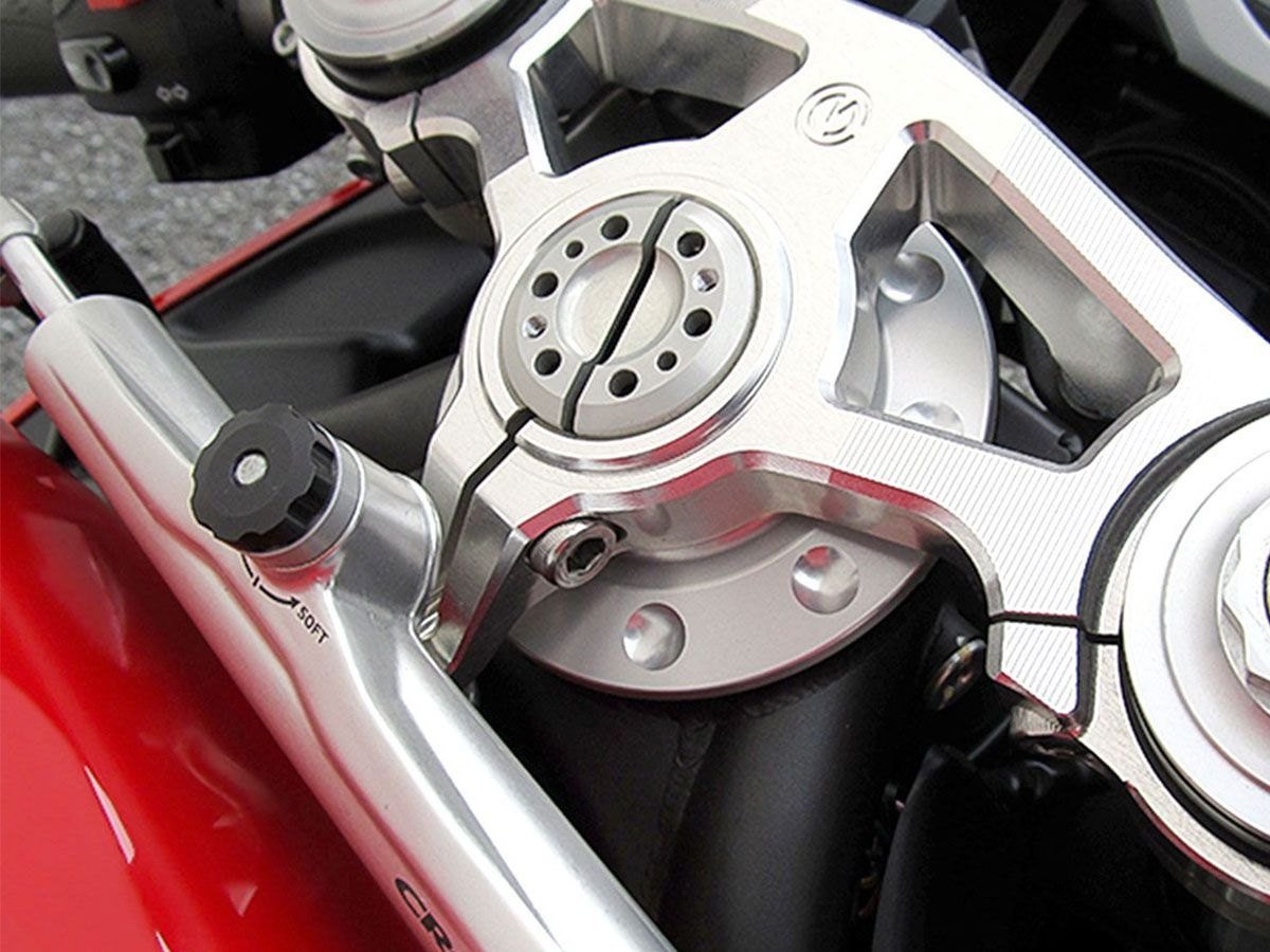 Motocorse frezuotas iš ruošinio vairo galvos dangtelis nuo dulkių – MV Agusta Brutale 989 / MV Agusta Brutale 1078 ir kt. – nuotrauka 3