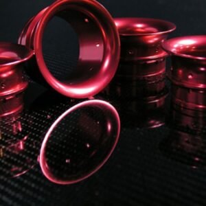 Motocorse CNC įsiurbimo piltuvėlių komplektas, raudonas – MV Agusta F4 1000 S 2004–2006 / MV Agusta F4 1000 AGO 2004–2006 ir kt.