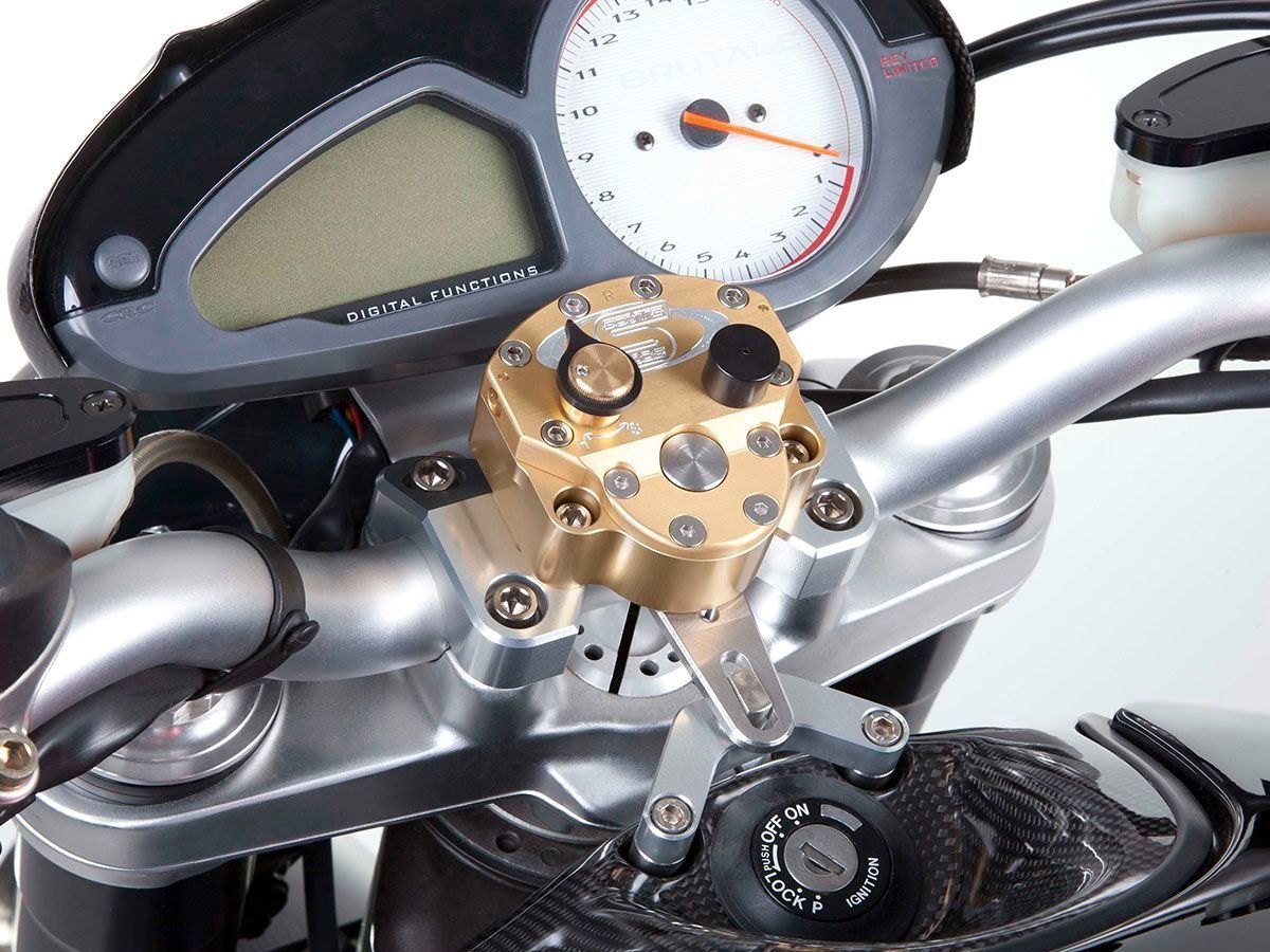 Motocorse Öhlins / Scotts rotacinio vairo dempferio montavimo komplektas – MV Agusta Brutale 910 R / S 2005–2008 / MV Agusta Brutale 750 / 910 – nuotrauka 2