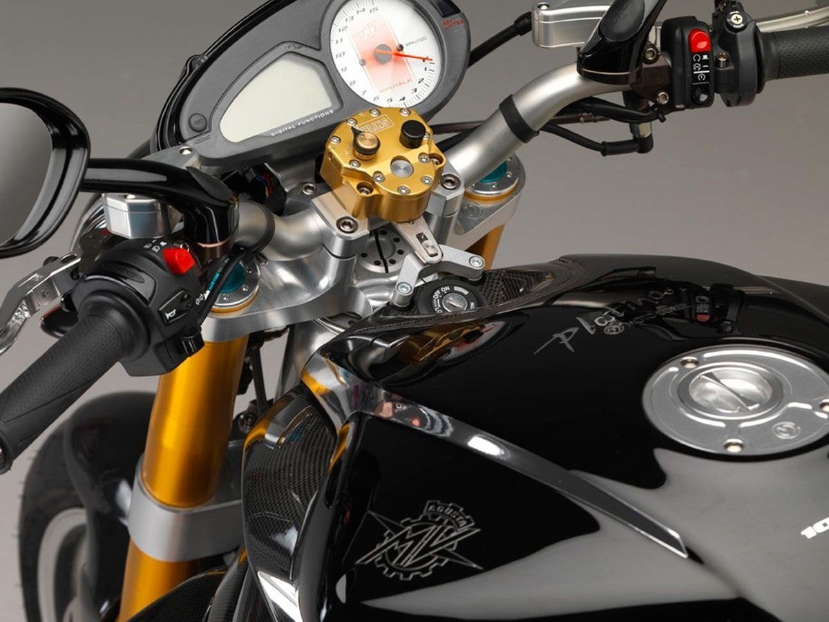 Motocorse Öhlins / Scotts rotacinio vairo dempferio montavimo komplektas – MV Agusta Brutale 910 R / S 2005–2008 / MV Agusta Brutale 750 / 910 – nuotrauka 4
