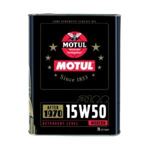 Motul 2100 Classic 4T 15W-50 pusiau sintetinė variklio alyva, 2 l