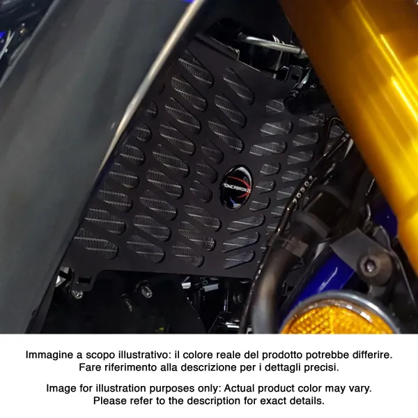 PowerBronze juoda radiatoriaus apsauga – Yamaha R3 / R3 ABS