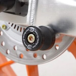 R&G galinės šakės apsaugos ir stovo atramos – Honda CBR600RR 2007–2025 – juoda, nuotrauka 6