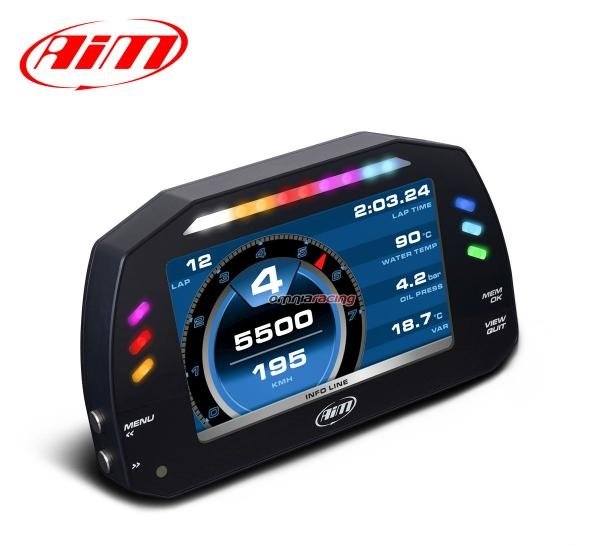 AiM MXS 1.2/1.3 5 colių prietaisų skydelis su 4 m GPS moduliu