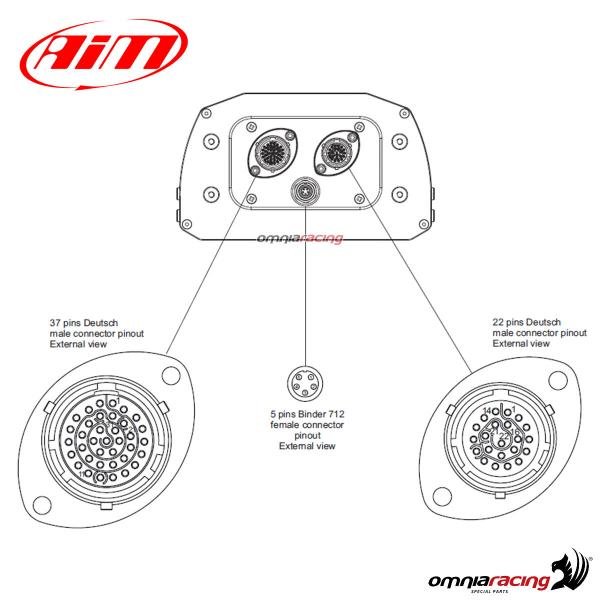 AiM MXS 1.2/1.3 5 colių prietaisų skydelis su 4 m GPS moduliu - Image 6