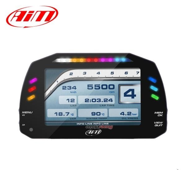 AiM MXS 1.2/1.3 5 colių prietaisų skydelis su 4 m GPS moduliu - Image 2