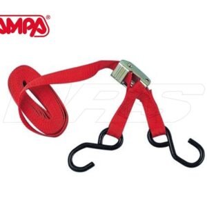 Lampa raudoni US tipo tvirtinimo diržai motociklui, 500 + 20 cm (universalūs)