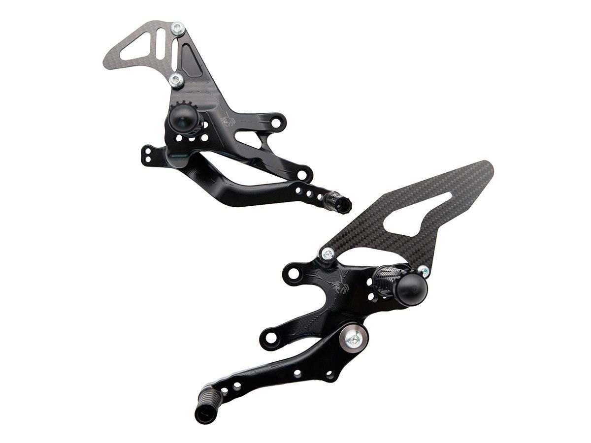 Spider reguliuojamas kojelių komplektas su standartiniu / reversiniu perjungimu – Yamaha R7 2021–2024