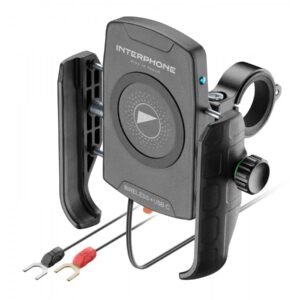 Interphone telefono laikiklis su 15 W belaidžiu įkrovimu ir USB-C