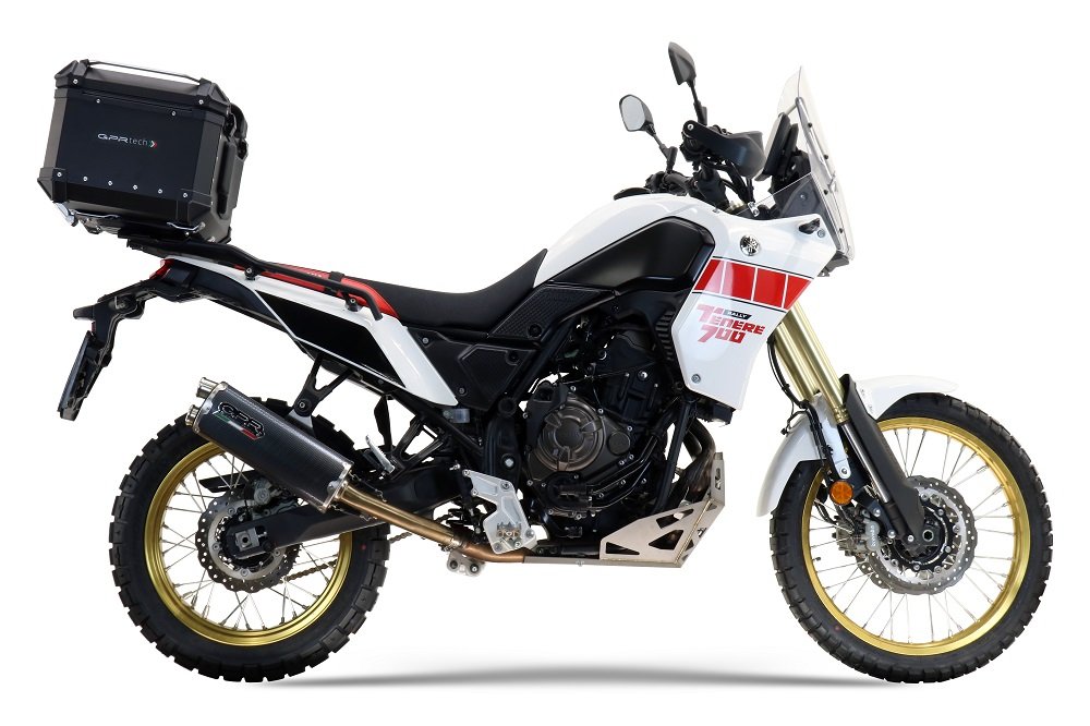 GPR satininis Dual Poppy plieno duslintuvų pora (homologuota) – Yamaha Tenere 700 2019–2020 – nuotrauka 4