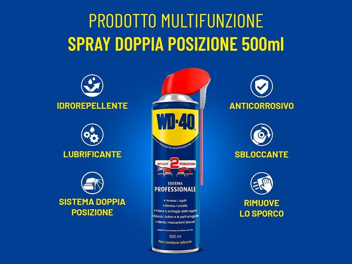 WD-40 universalus tepimo purškalas su dviejų padėčių purkštuku, 500 ml - Image 2